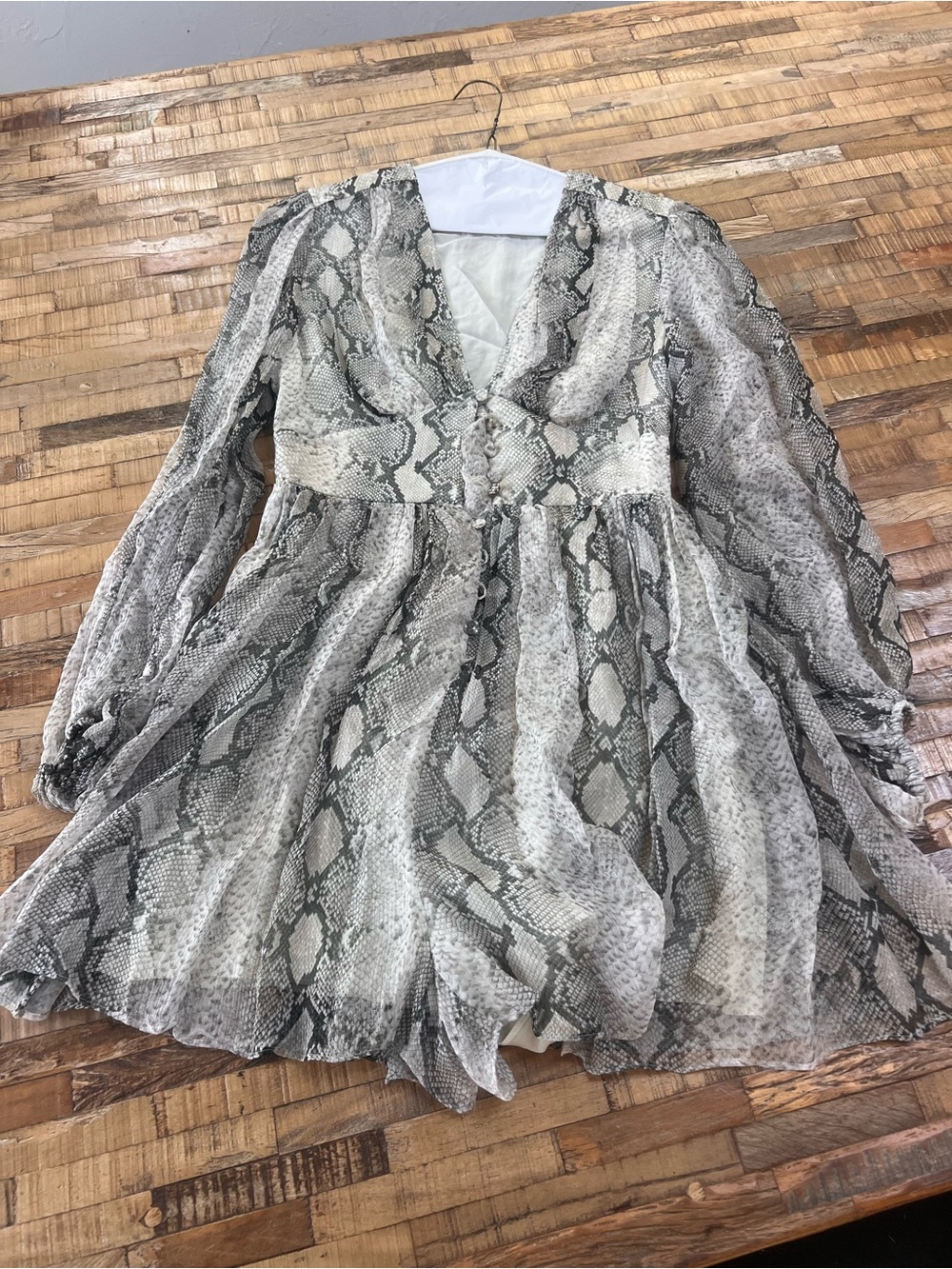Zimmerman python Print 100% Silk Romper Sz 2
